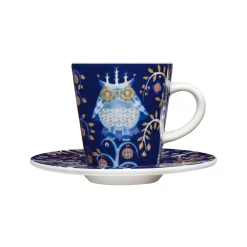 IITTALA Mukit Ja Kupit-Espressokuppi 0,1L & vati 11cm sininen