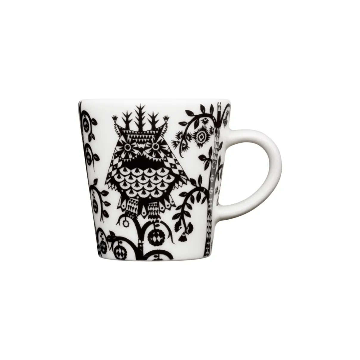 IITTALA Mukit Ja Kupit-Espressokuppi 0,1L & vati 11cm Musta