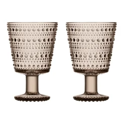 IITTALA Aktiivinen Juomalasit|Viinilasit-Jalkalasi 26cl 2kpl Pellava
