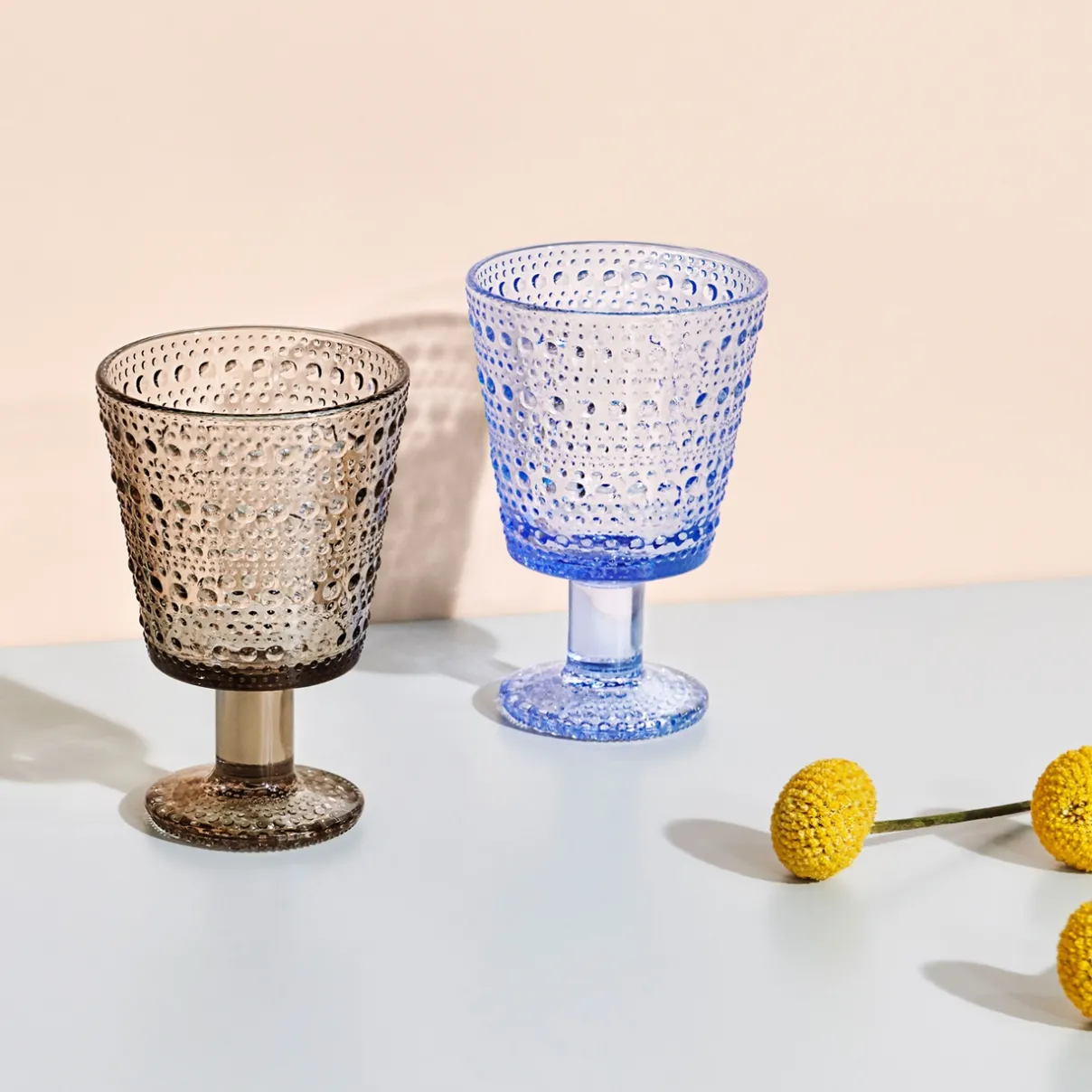 IITTALA Aktiivinen Juomalasit|Viinilasit-Jalkalasi 26cl 2kpl Pellava