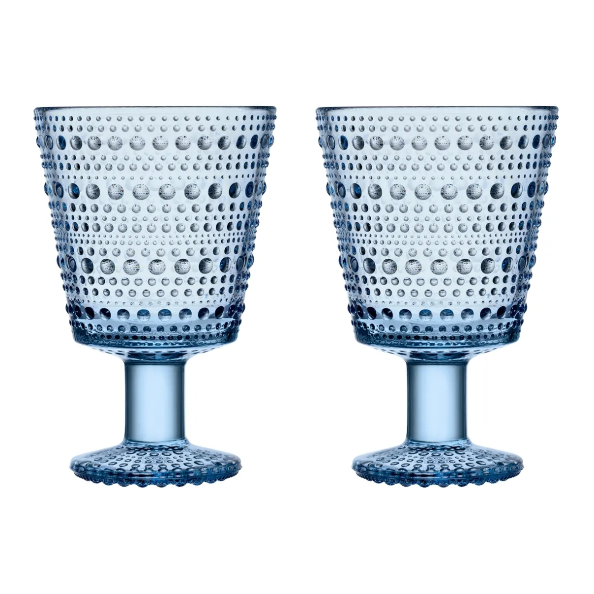 IITTALA Aktiivinen Juomalasit|Viinilasit-Jalkalasi 26cl 2kpl Vedensininen