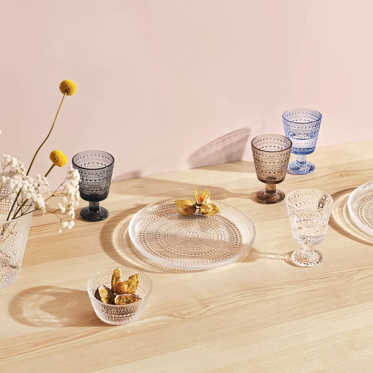 IITTALA Aktiivinen Juomalasit|Viinilasit-Jalkalasi 26cl 2kpl Vedensininen