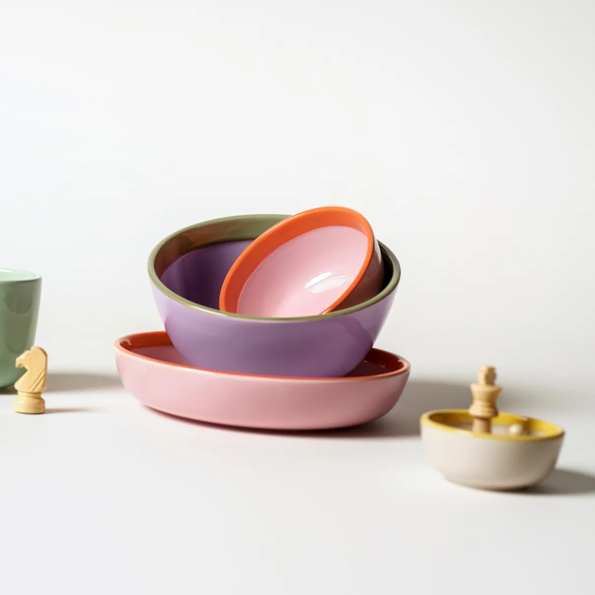IITTALA Lautaset|Kulhot-Kulho/lautanen 22cm Beige-keltainen