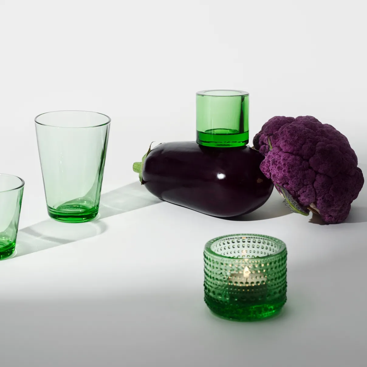 IITTALA Kynttilälyhdyt-Kynttilälyhty 64mm omenanvihreä Omenanvihreä