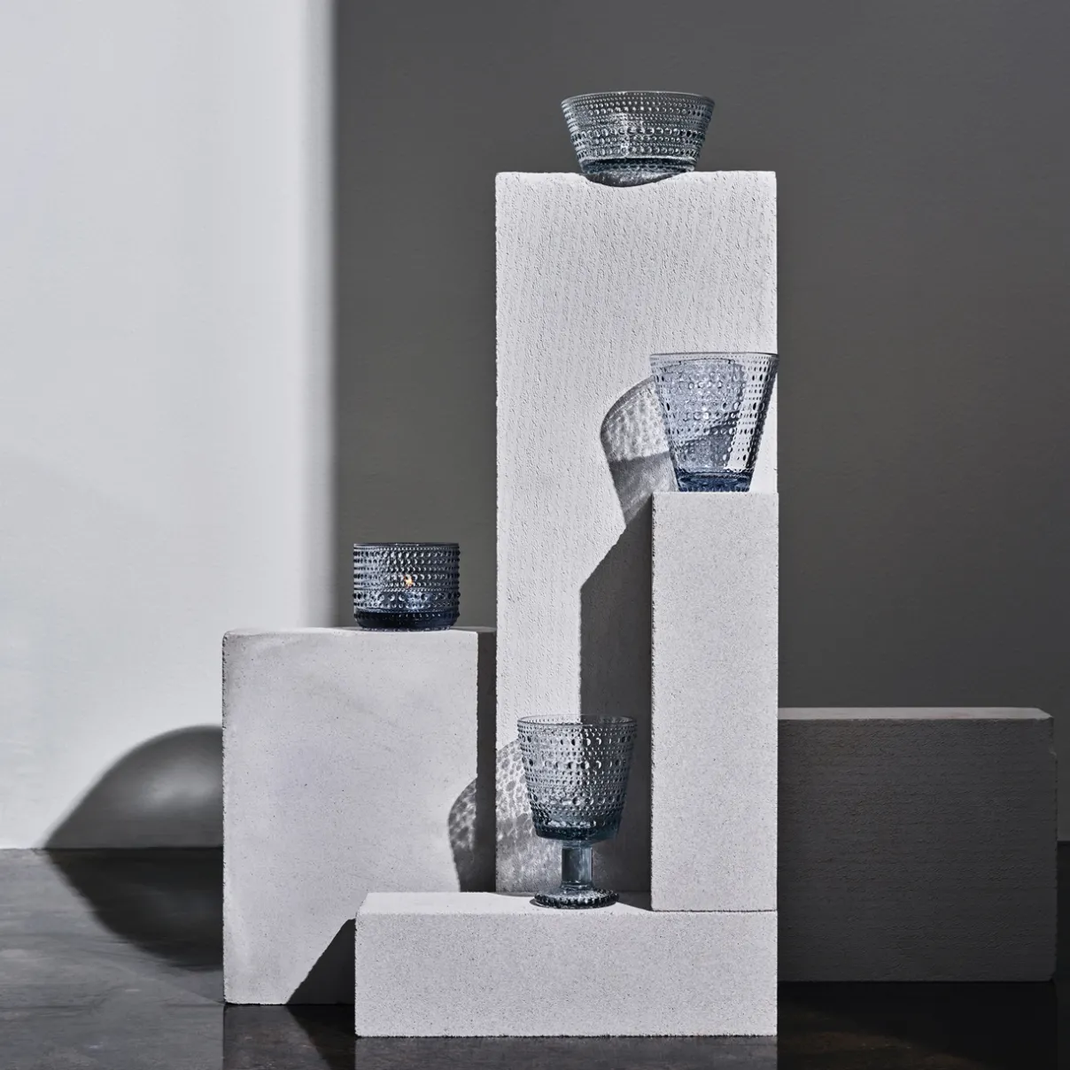 IITTALA Kynttilälyhdyt-Kynttilälyhty 64mm uudelleenhyödynnetty lasi Kierrätyslasi