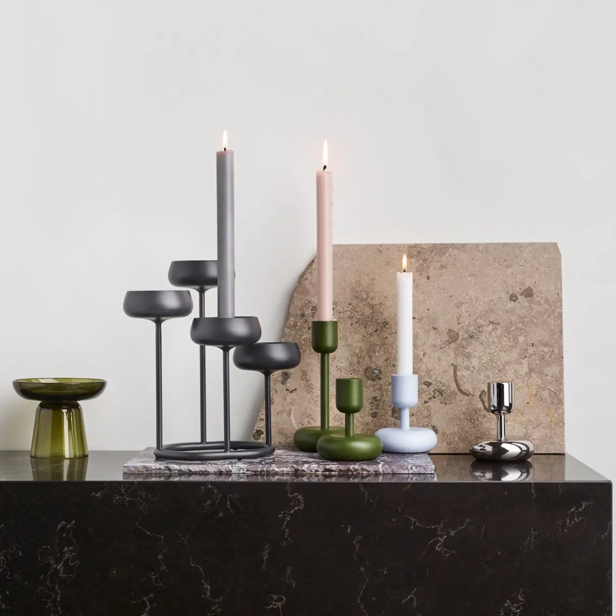 IITTALA Kynttilänjalat-Kynttilänjalka 107mm teräs Teräs