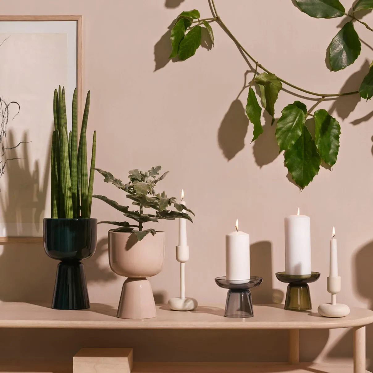 IITTALA Kynttilänjalat-Kynttilänjalka 107mm Valkoinen