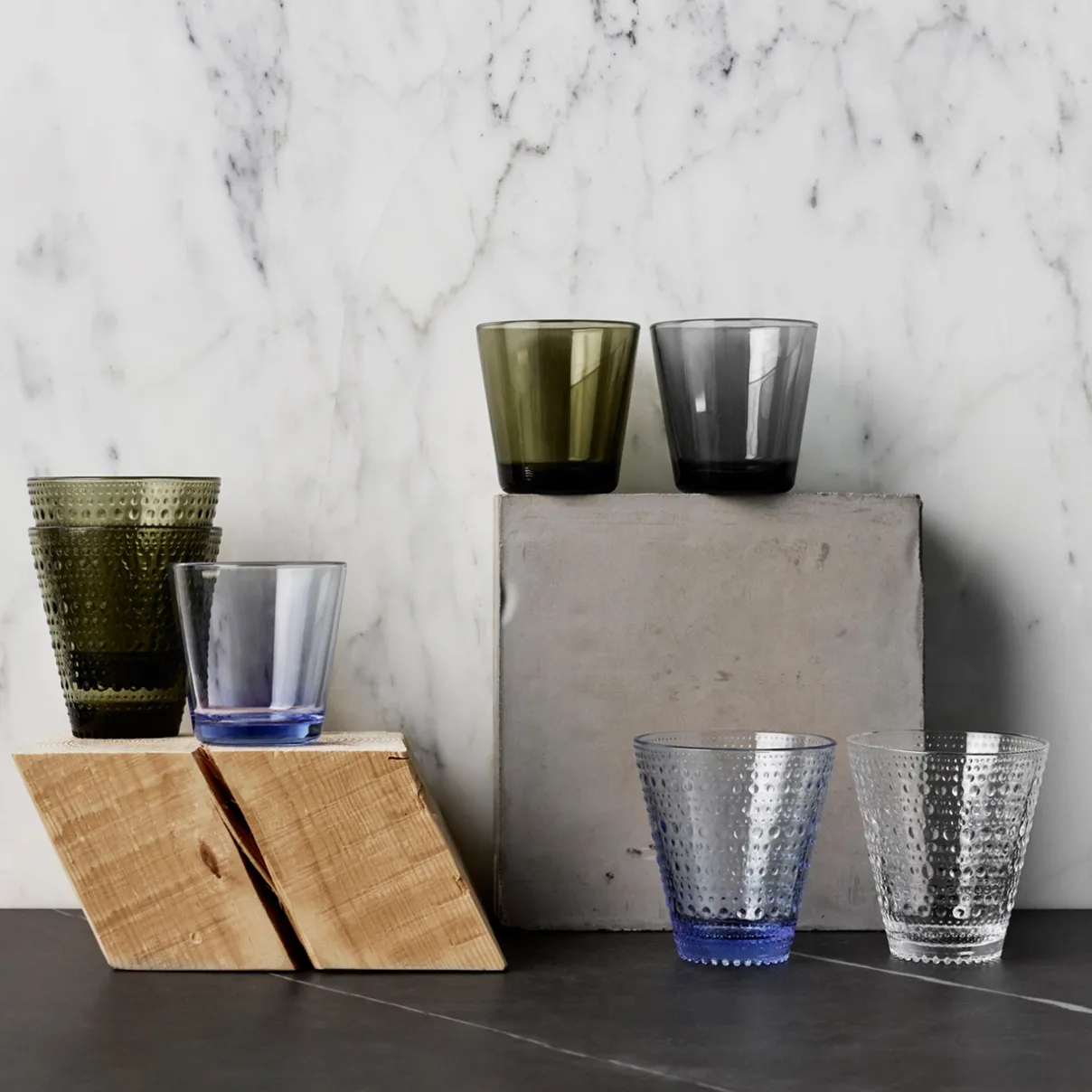 IITTALA Aktiivinen Juomalasit-Lasi 21cl 2kpl Vedensininen