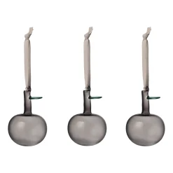 IITTALA Lasikoristeet-Lasiomena 3kpl Harmaa