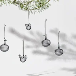 IITTALA Lasikoristeet-Lasiomena 3kpl Harmaa
