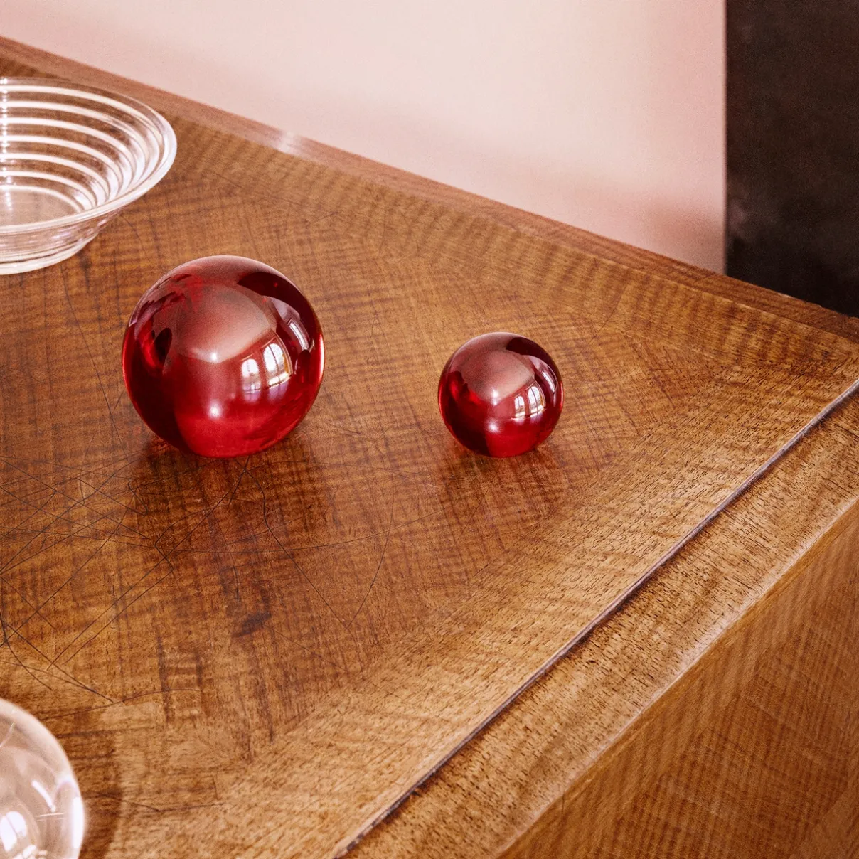 IITTALA Lasikoristeet-Lasipallo 5cm karmiininpunainen