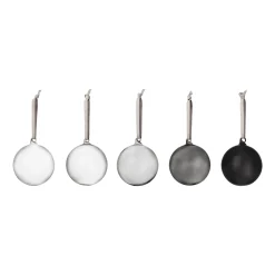 IITTALA Lasikoristeet-Lasipallo 80mm 5kpl Harmaa