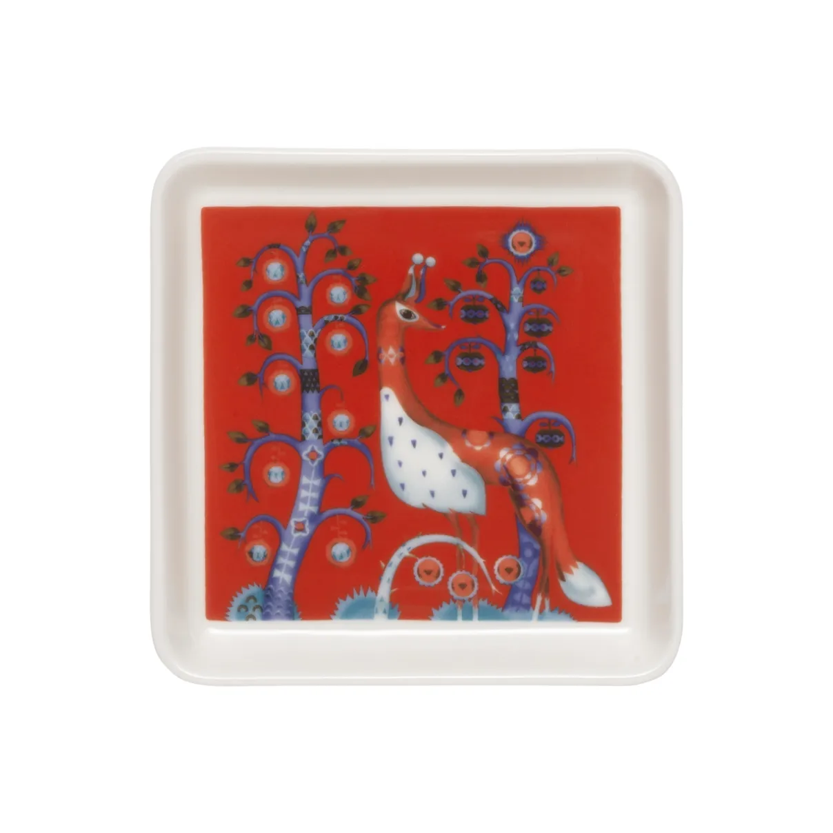 IITTALA Lautaset-Lautanen neliö 12x12cm punainen Musta
