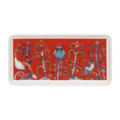 IITTALA Lautaset-Lautanen suorakaide 12x24cm punainen Musta