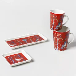 IITTALA Lautaset-Lautanen suorakaide 12x24cm punainen Musta