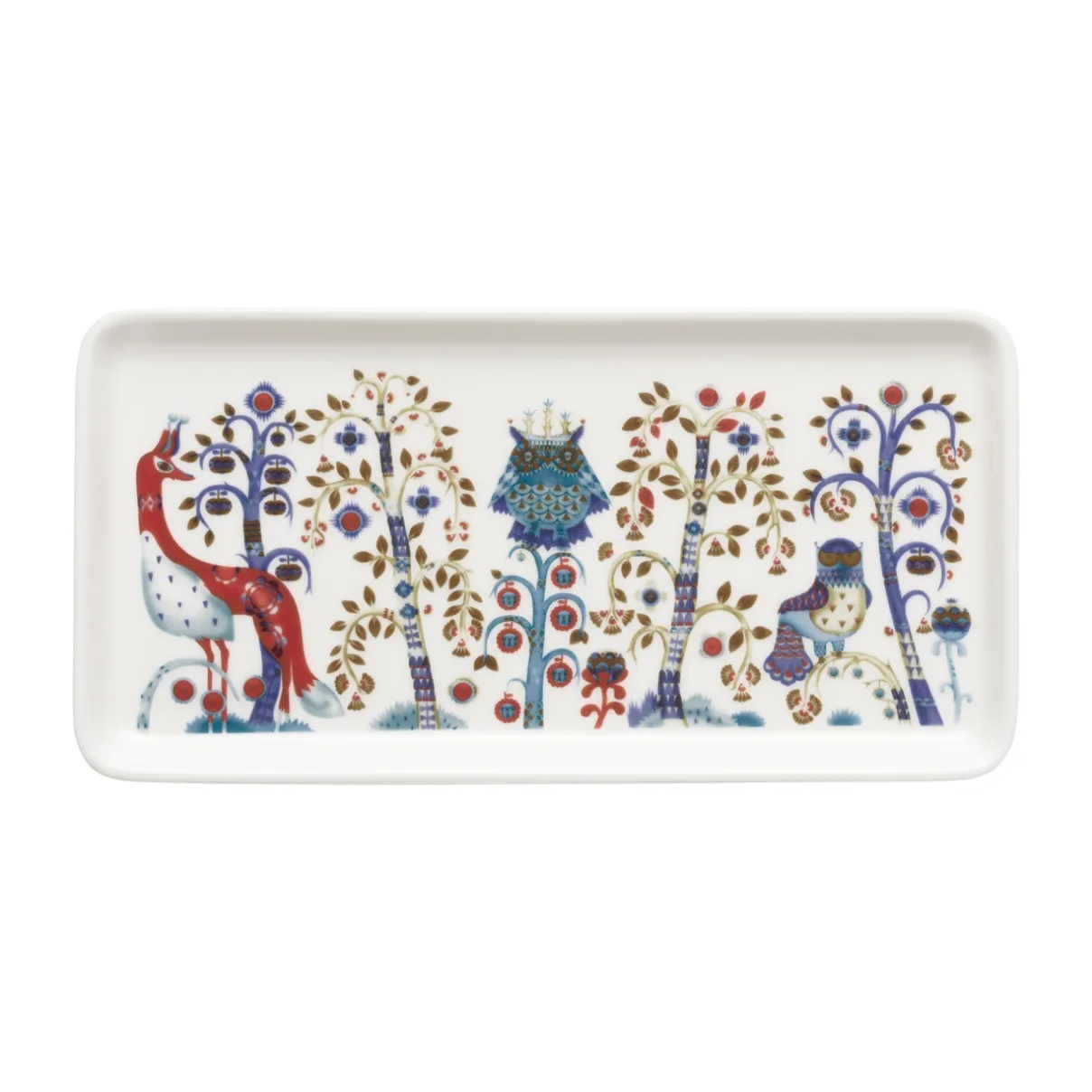 IITTALA Lautaset-Lautanen suorakaide 12x24cm valkoinen Monivärinen