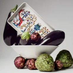 IITTALA Lautaset-Lautanen suorakaide 12x24cm valkoinen Monivärinen