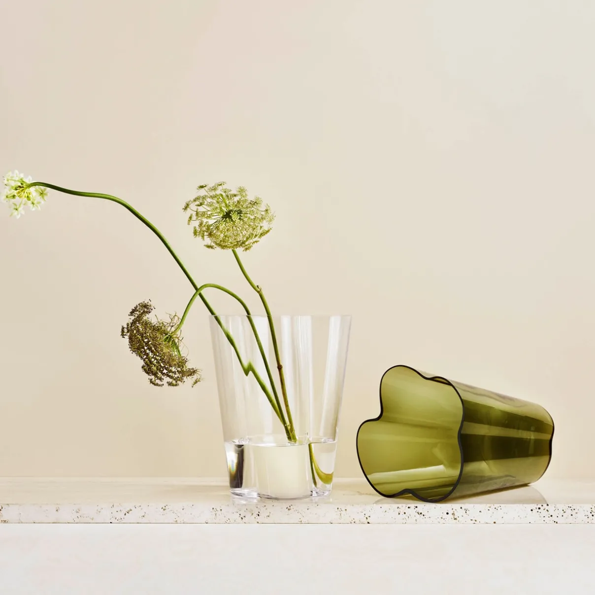 IITTALA Alvar Aalto -Kokoelma|Maljakot-Maljakko 270mm sammaleenvihreä Sammaleenvihreä
