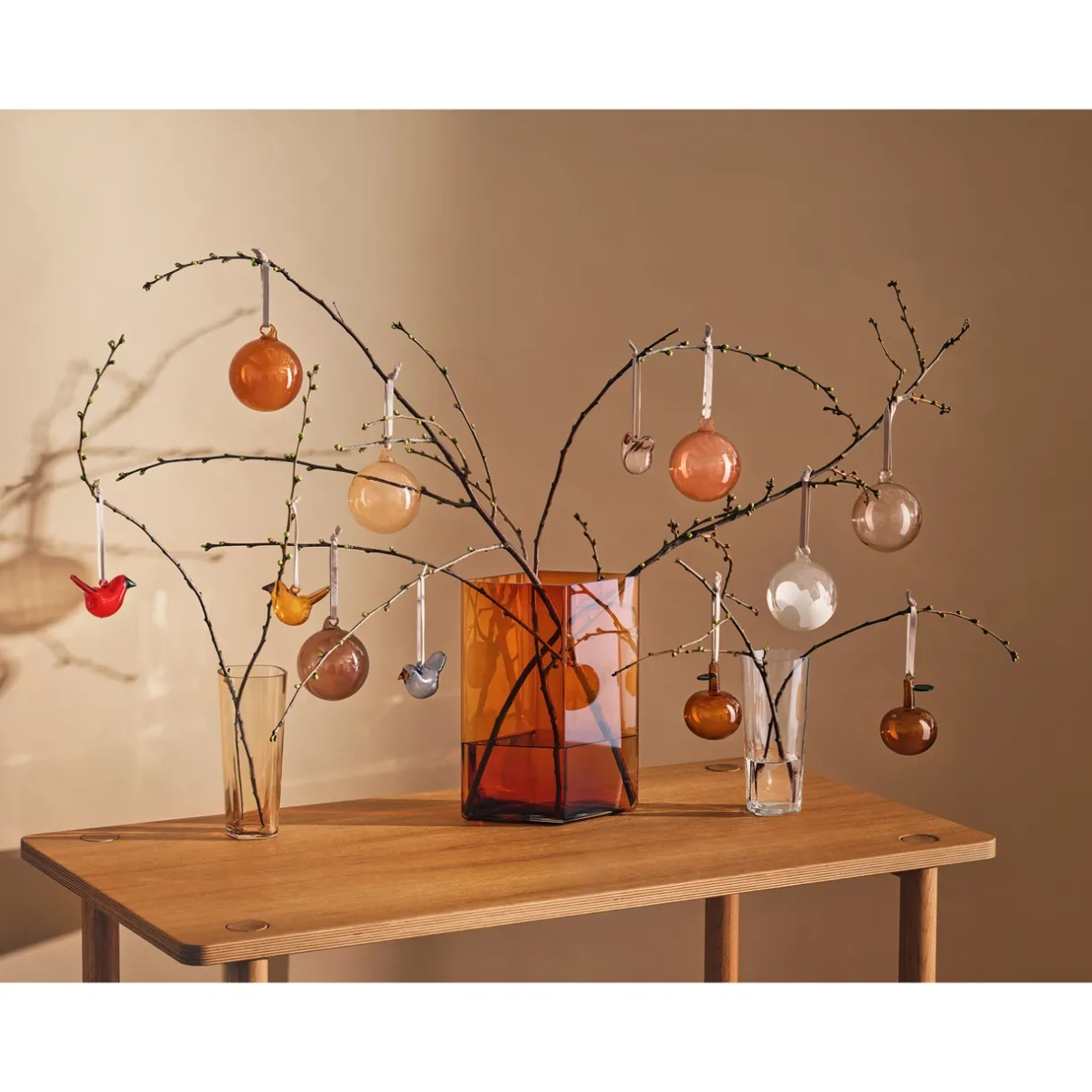 IITTALA Lasikoristeet-Minilasilintu 3kpl Mix