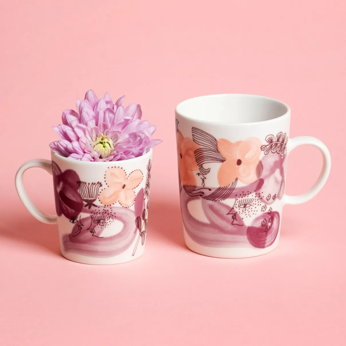IITTALA Mukit Ja Kupit-Muki 0,5L Roosa nauha