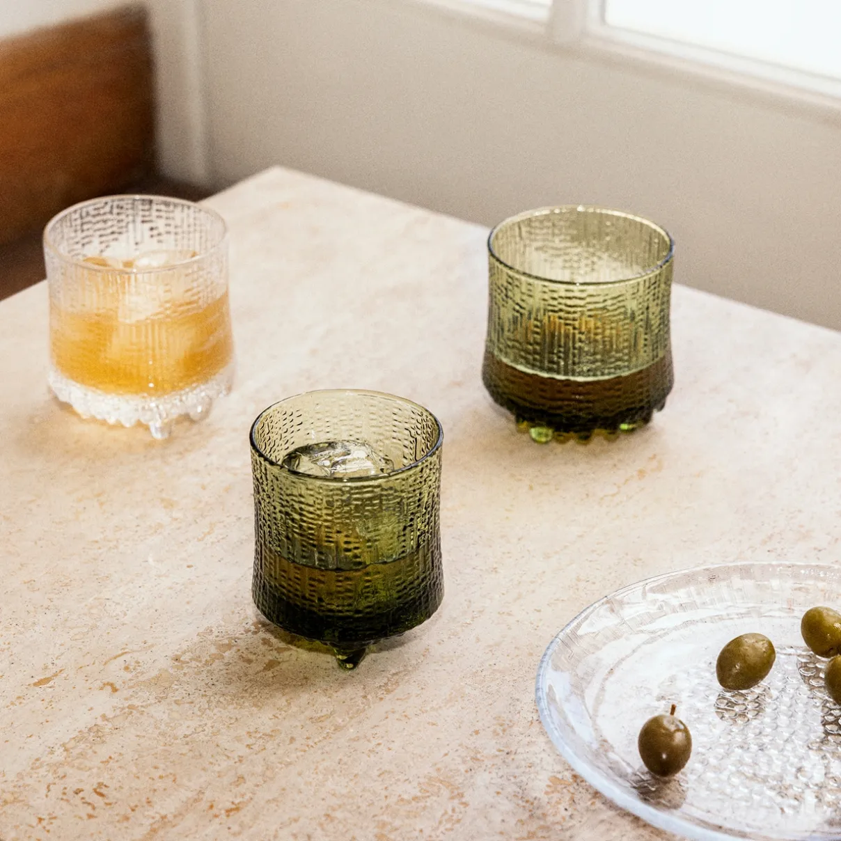 IITTALA Aktiivinen Juomalasit-On-the-rocks 28cl suomalainen hiekka 2 kpl