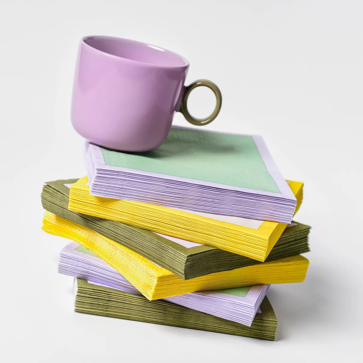 IITTALA Keittiötekstiilit-Paperiservetti 33x33cm Lila-oliivi