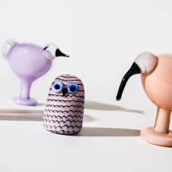 IITTALA Birds By Toikka|Taide-Esineet-Pikkupöllö 75x105mm Vaalea lila