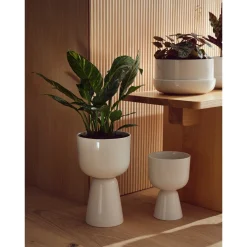 IITTALA Kukkaruukut-Ruukku ja vati M Valkoinen