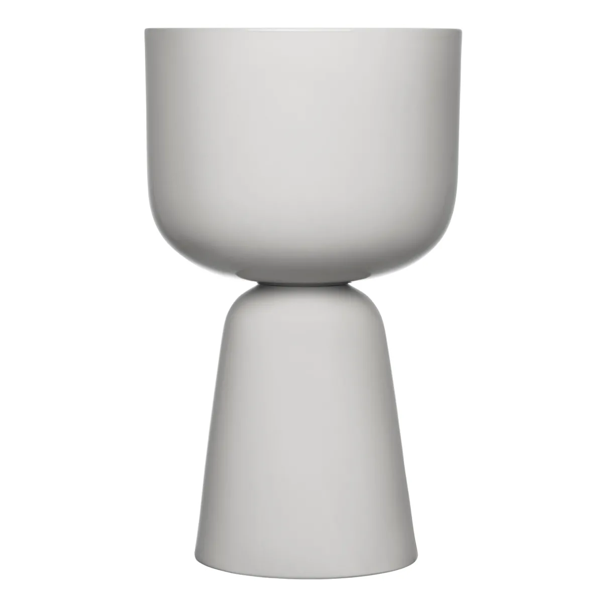 IITTALA Kukkaruukut-Ruukku vaalean jalallinen S korkea Harmaa