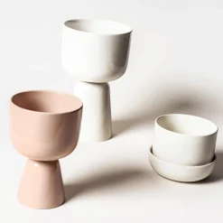 IITTALA Kukkaruukut-Ruukku valkoinen jalallinen M
