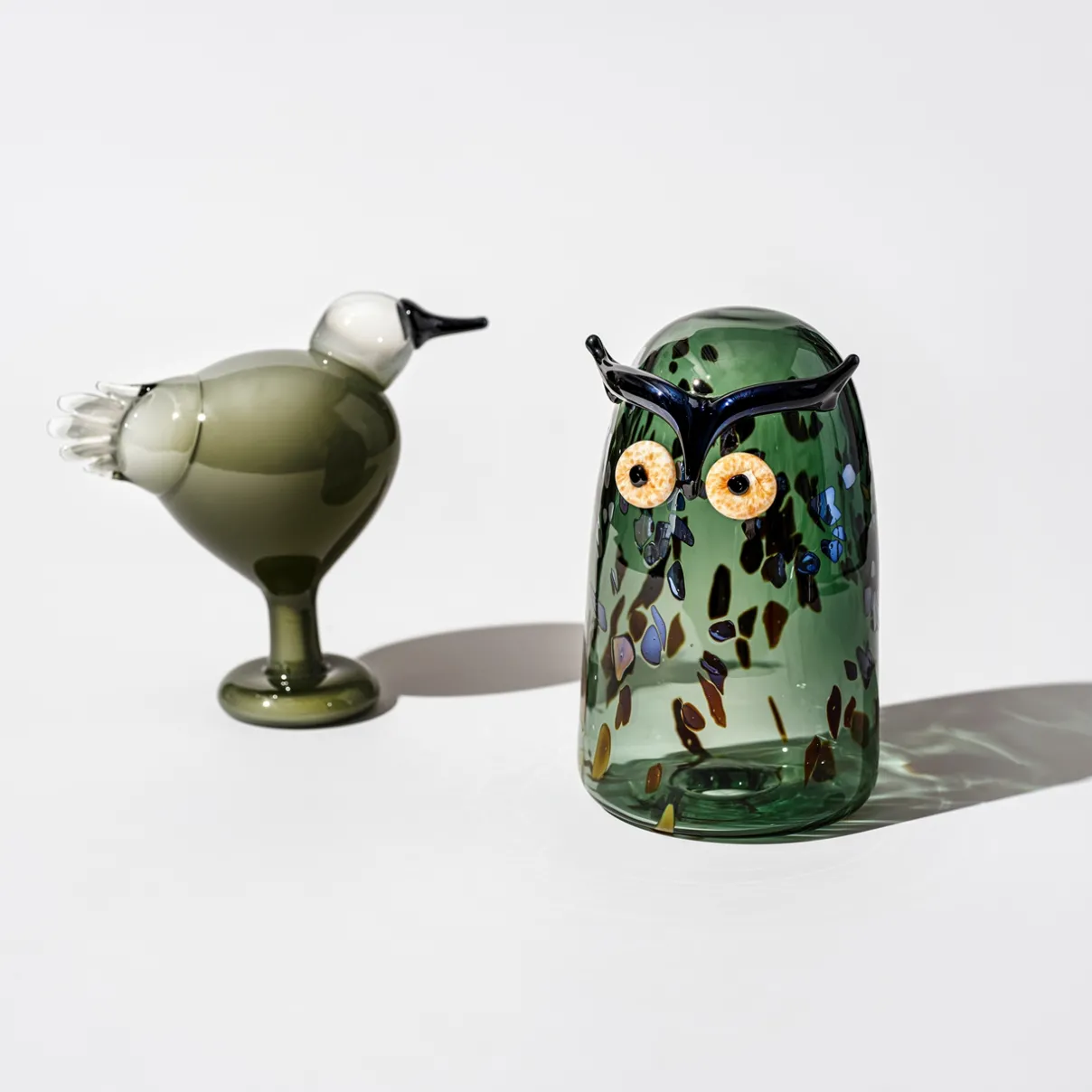 IITTALA Birds By Toikka|Taide-Esineet-Sarvipöllö 110x175mm havunvihreä Havunvihreä