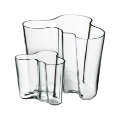 IITTALA Alvar Aalto -Kokoelma|Maljakot-Setti maljakot 160+95mm Kirkas