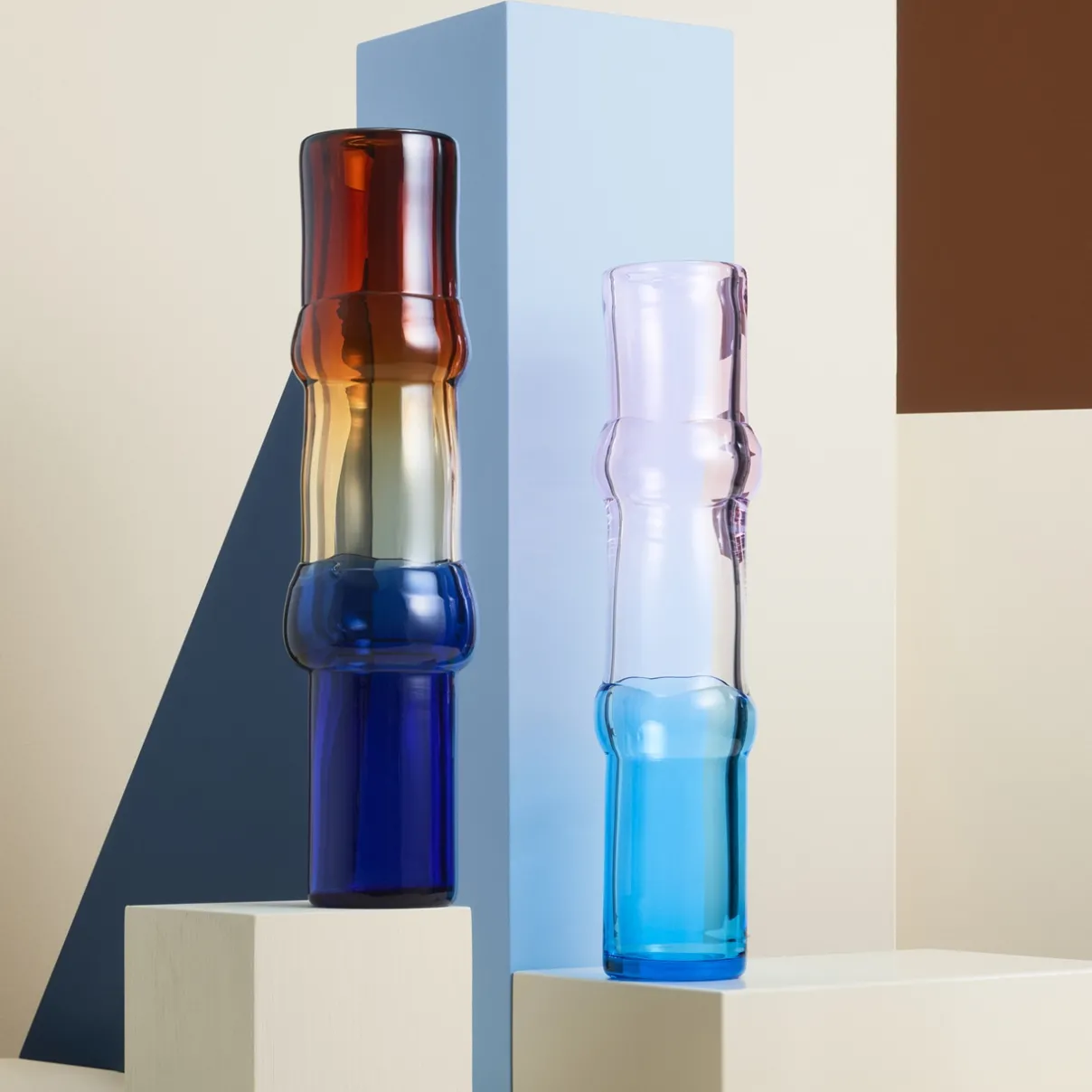 IITTALA Taide-Esineet-Taidemaljakko 90x450mm aavikko-kirkas-ultramariininsininen Aavikko-sininen
