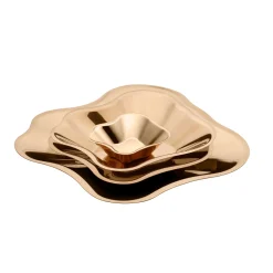 IITTALA Tarjoiluastiat|Tarjottimet Ja Tarjoilulautaset-Tarjoilualusta 358mm Ruusukulta