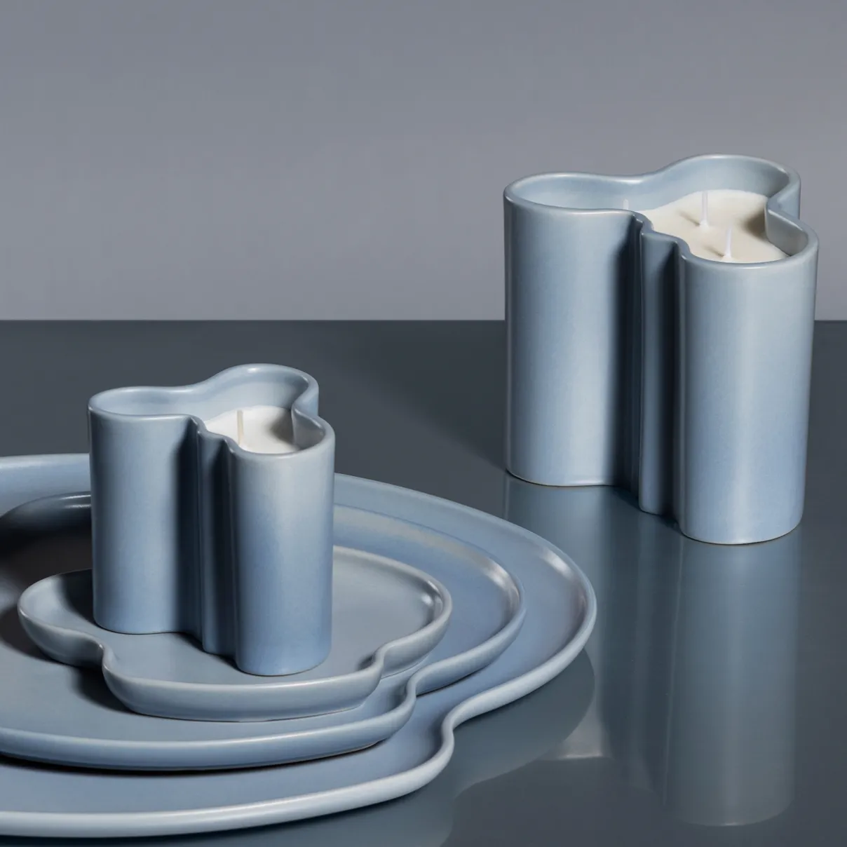 IITTALA Alvar Aalto -Kokoelma|Kynttilät-Tuoksukynttilä 8cm vesi