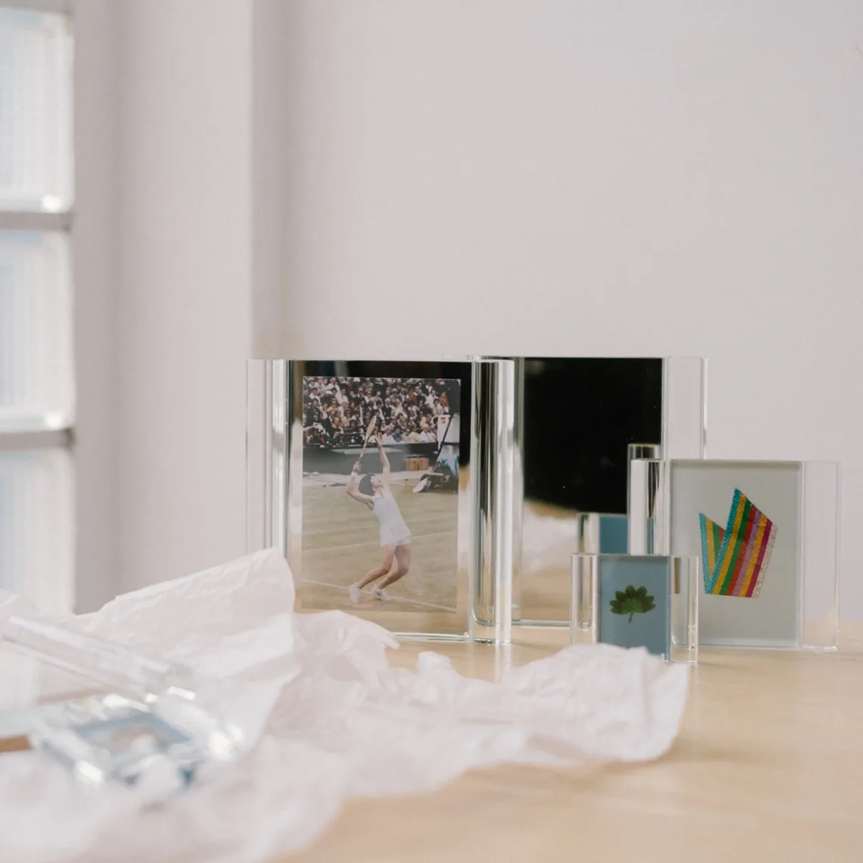 IITTALA Lasikoristeet-Valokuvakehys 76x64mm sininen